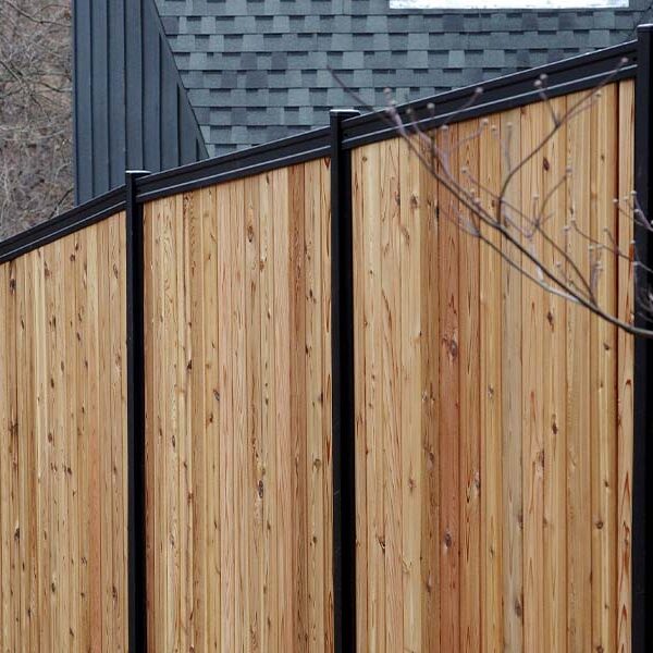 mixed material fence