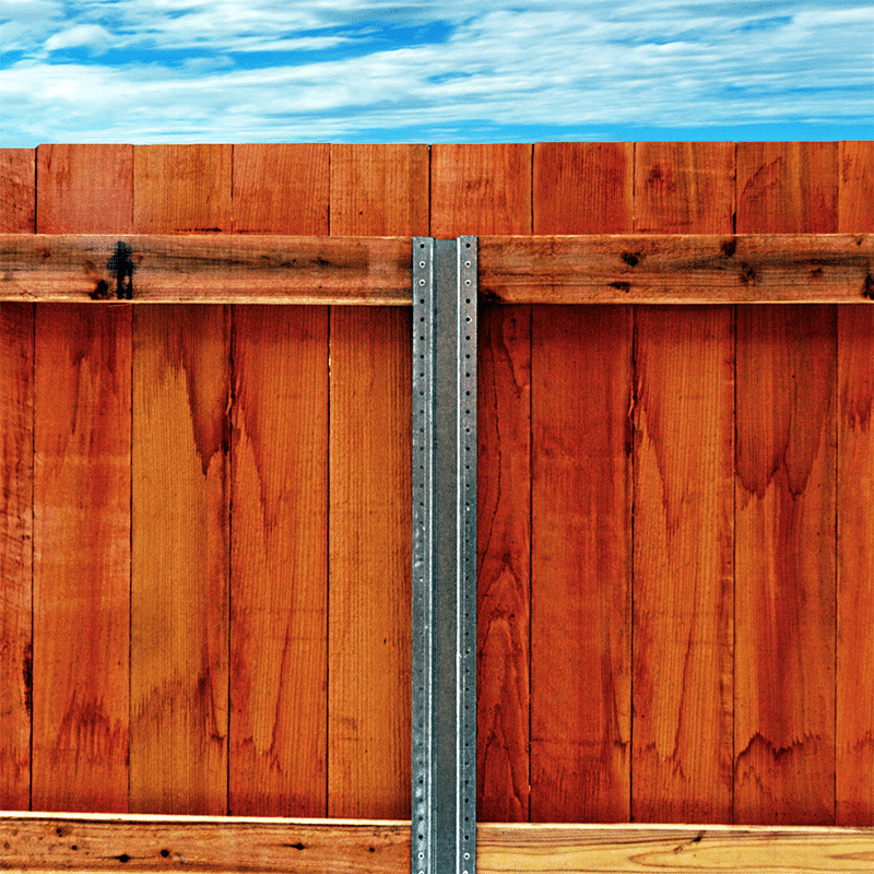 Stronger Wood Fencing with PostMaster Steel Posts from Fence Factory Corporation