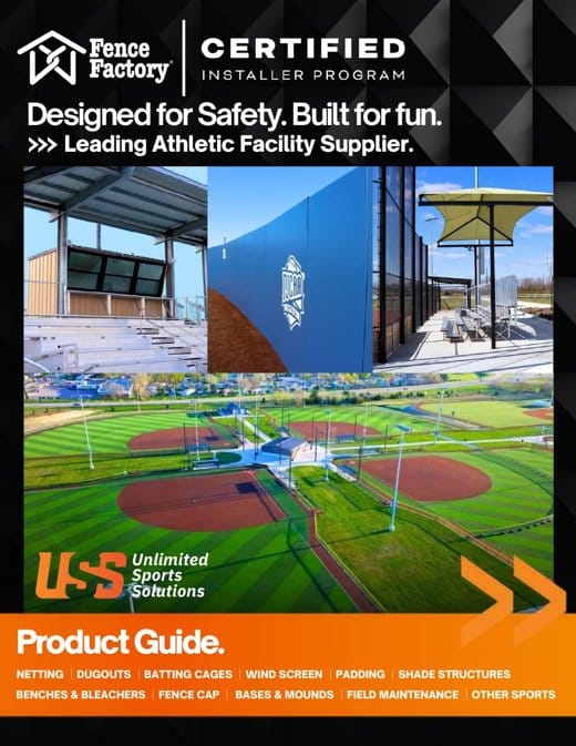 Cover of the Fence Factory × USS Product Guide